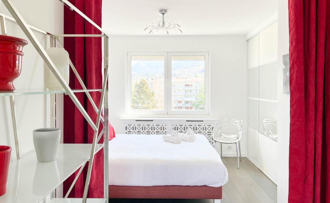 Penthouse Vue Incroyable Lac Et Montagnes Annecy Esterno foto